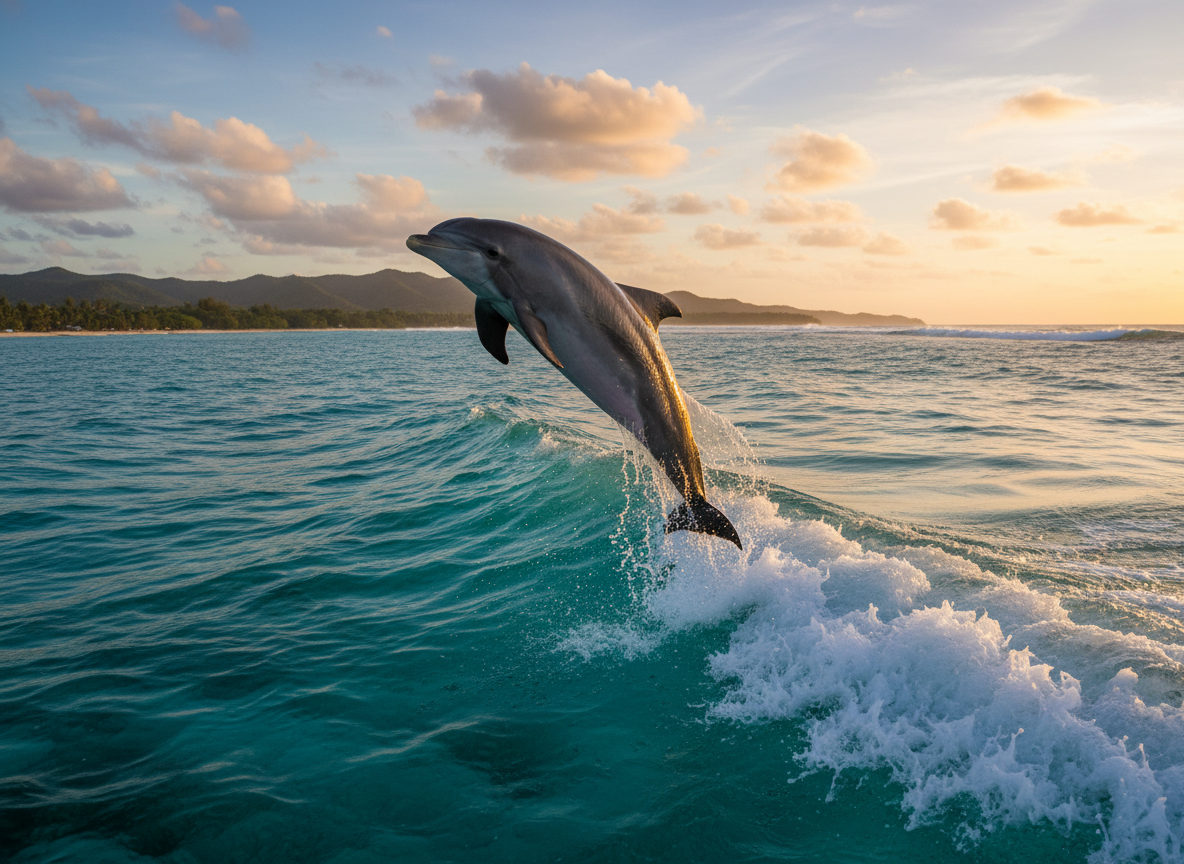 dolphin jumping in the see